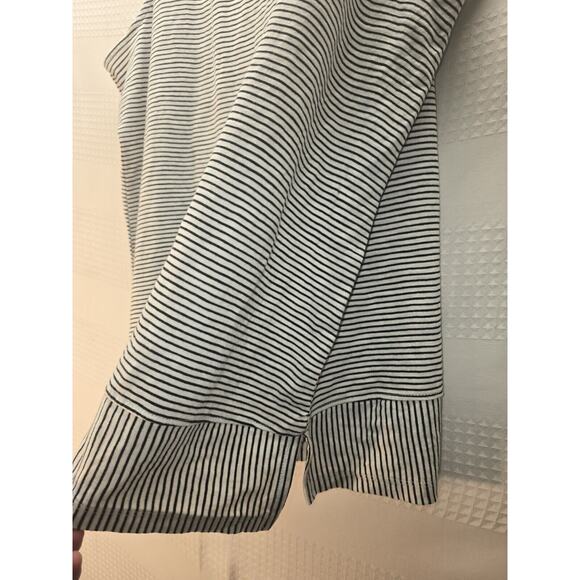 Lands' End Women's Soft Sleeveless Split Hem Tank Top Sz XXL Stripe 5677 - Picture 2 of 7